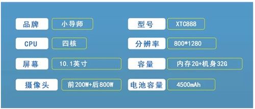 学习机小导师XTC888智能家教机平板电脑产品参数